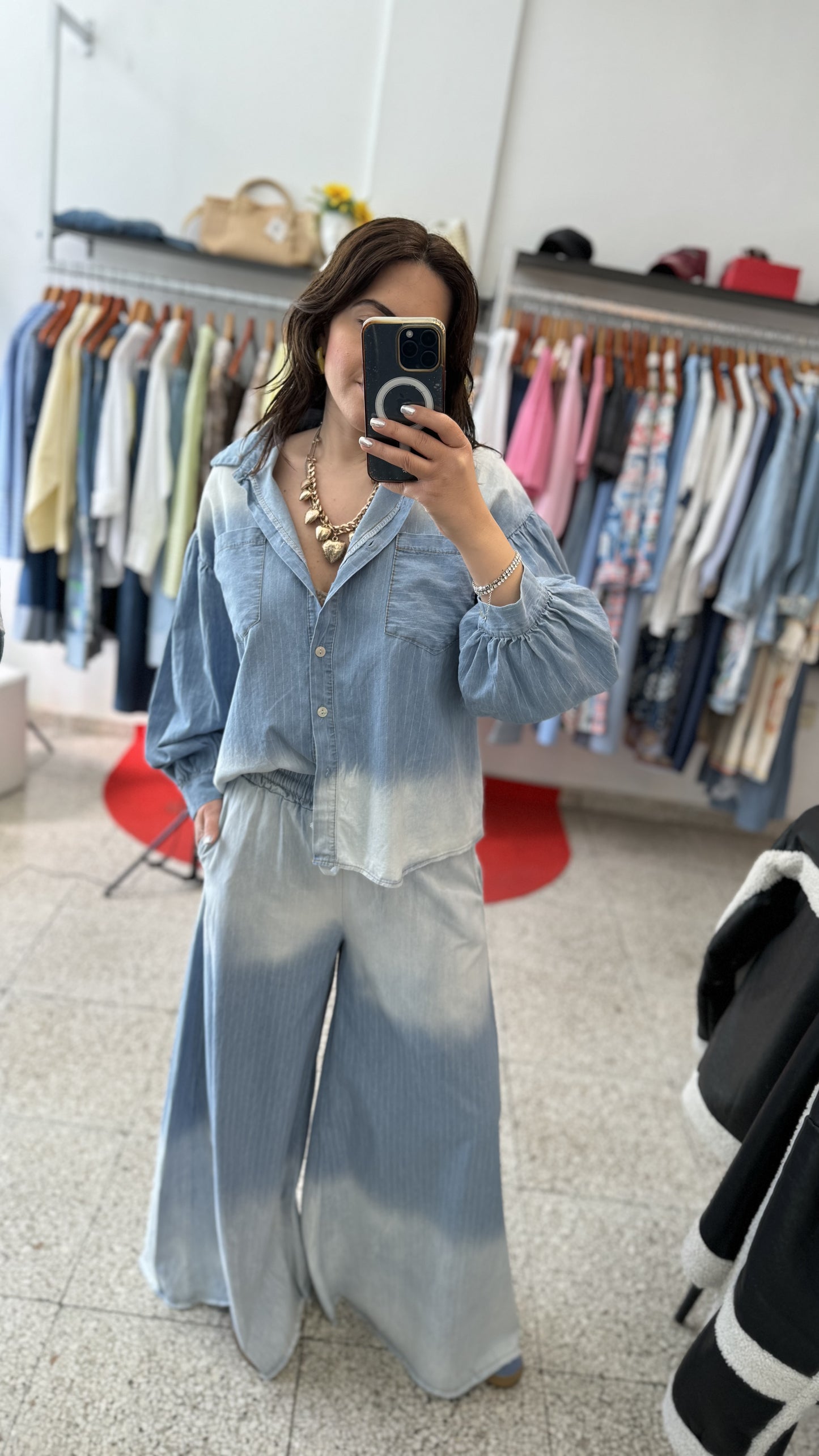 Relaxed Set in Denim
