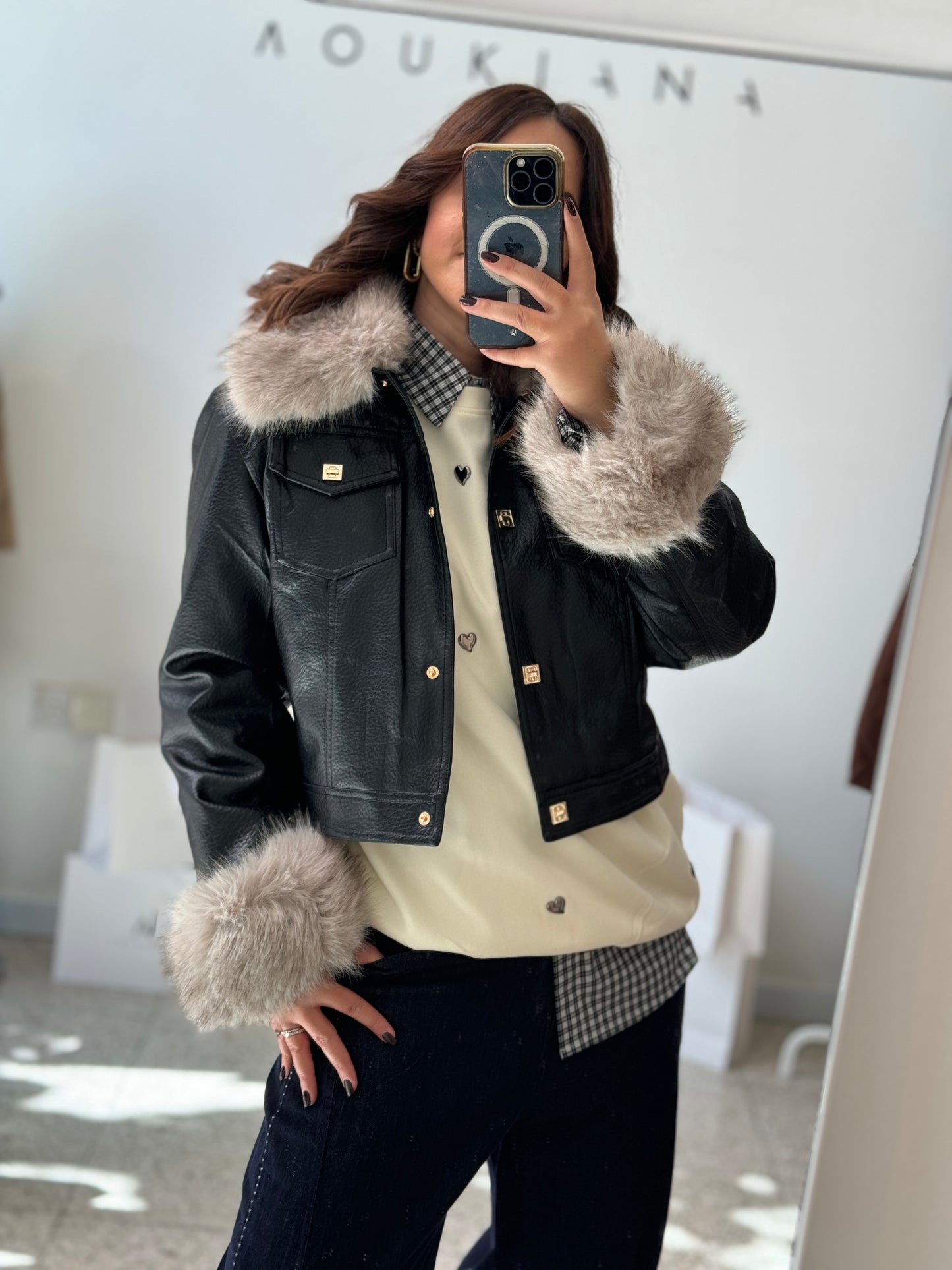 Leather Jacket in Black