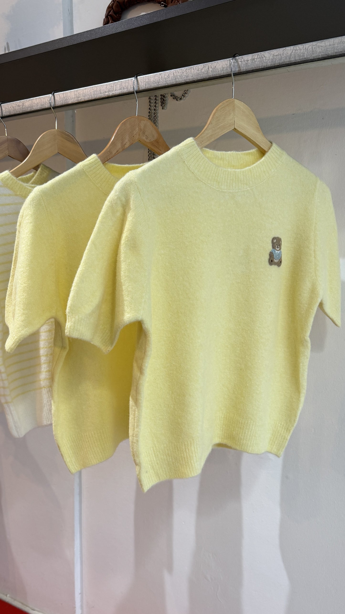 Knitted Top in Yellow