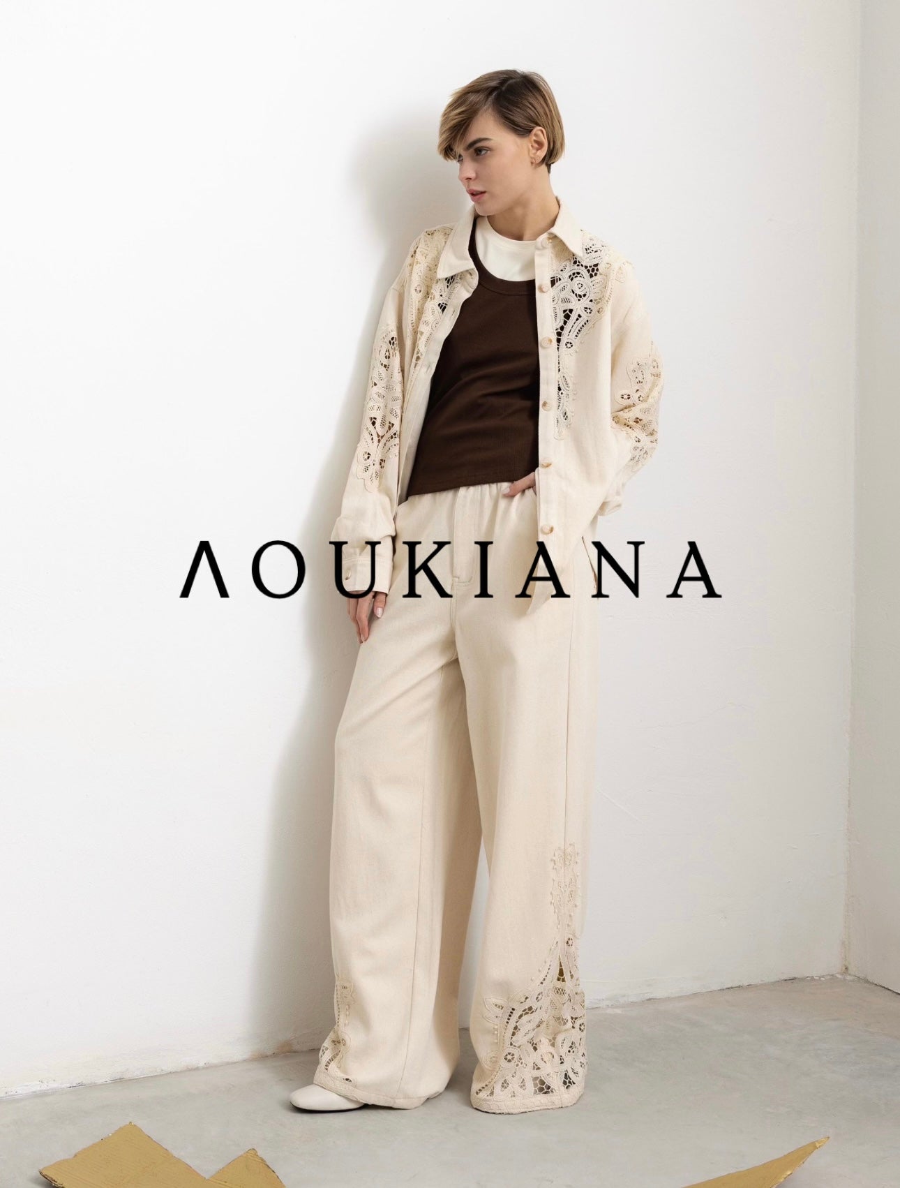 Denim Set in Cream