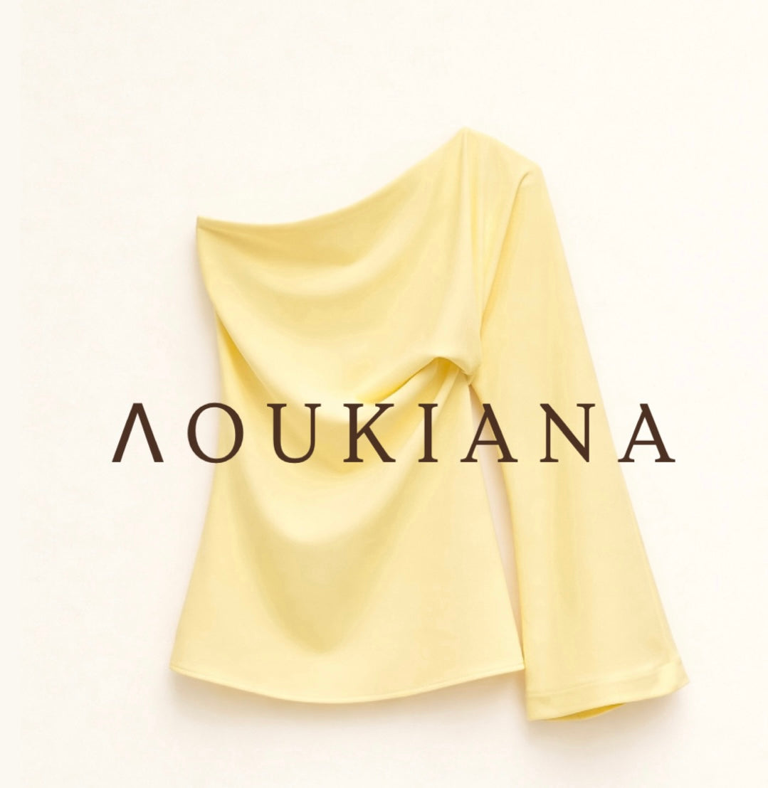 One-Shoulder Top in Yellow