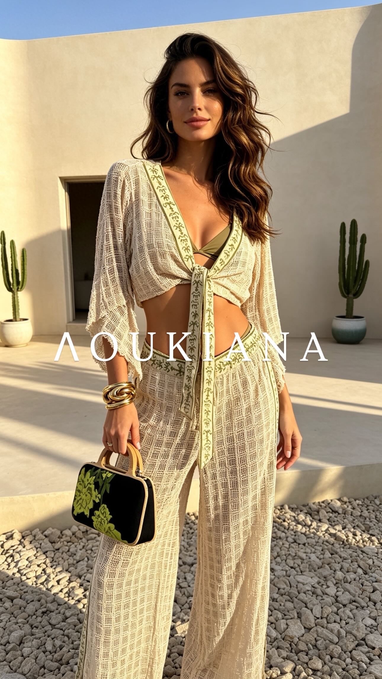 Summer Set in Beige & Green