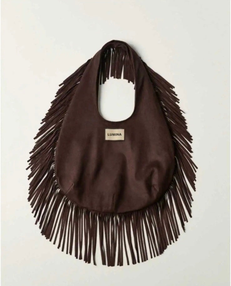 Fringe Bag in Brown