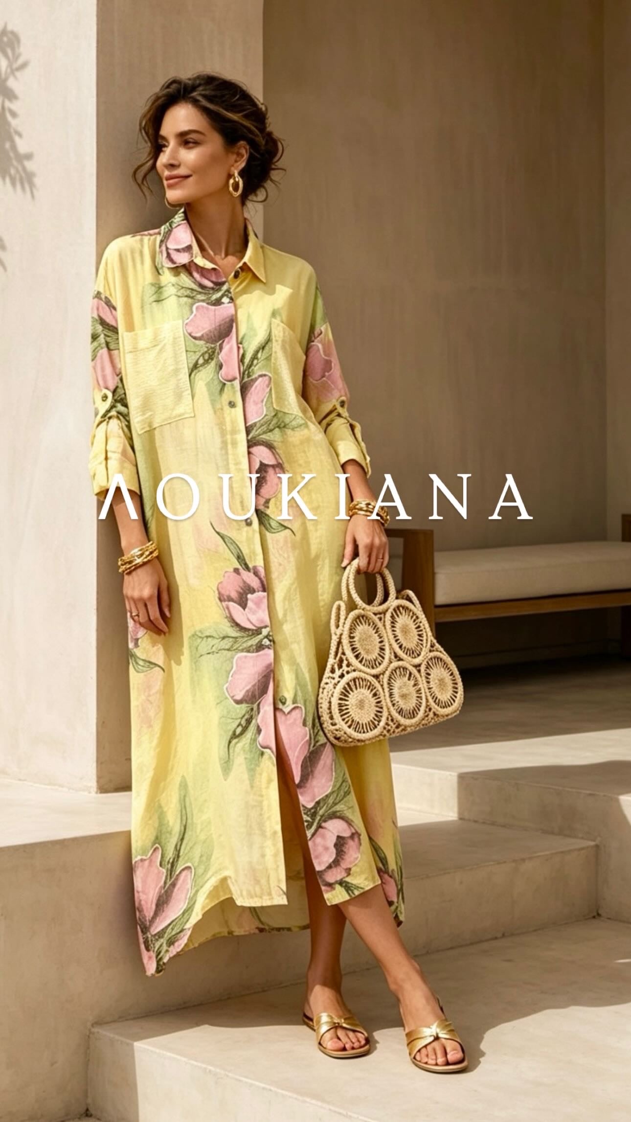 Shirt Dress with flowers