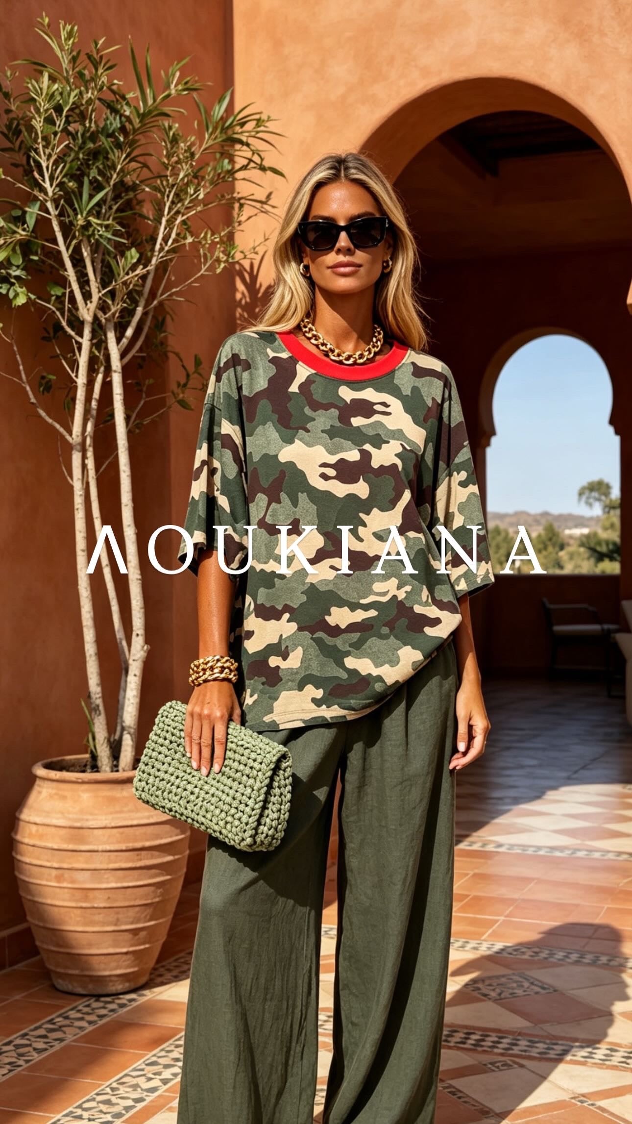 Camo T-Shirt with Back Patch