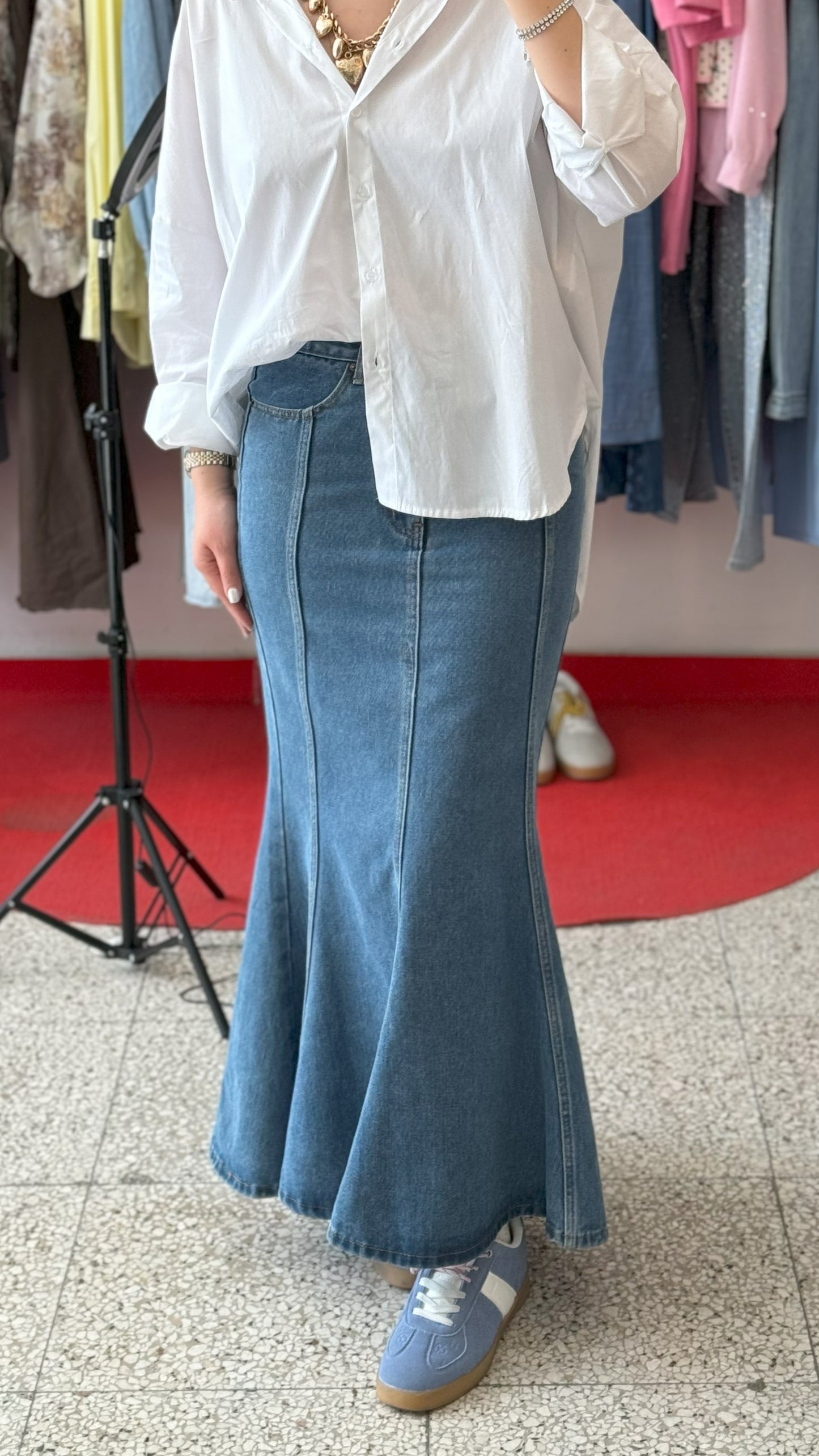 Maxi Denim Skirt
