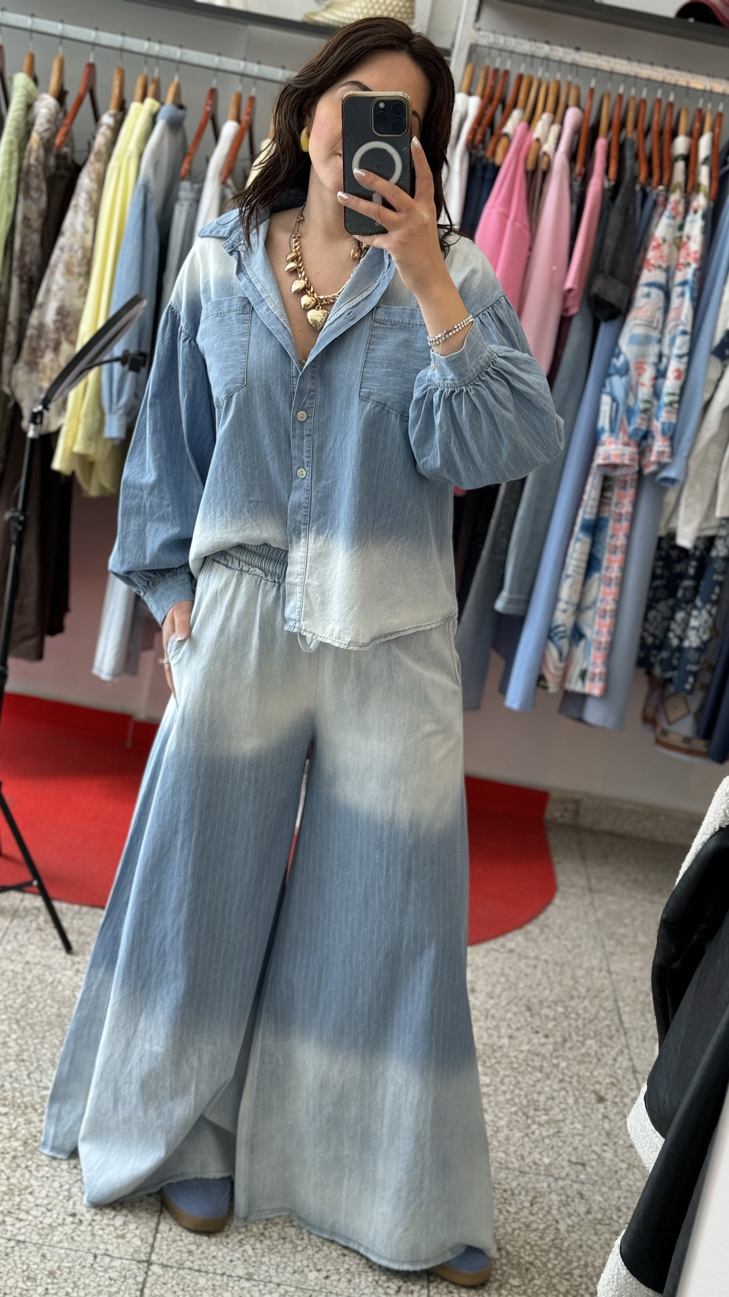 Relaxed Set in Denim