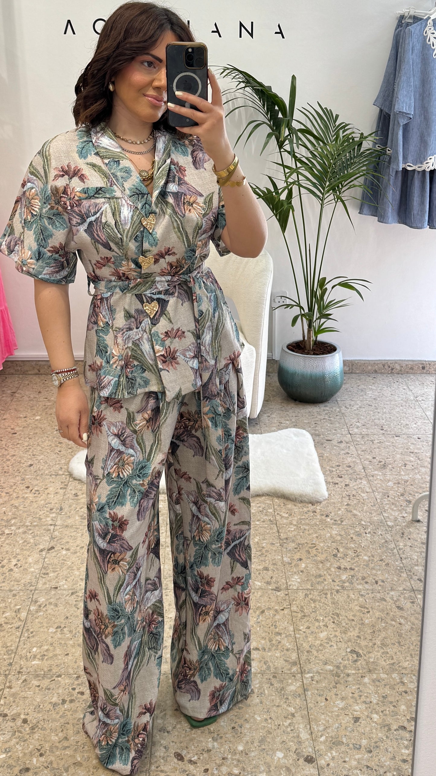 Wrap Set in Flower Print