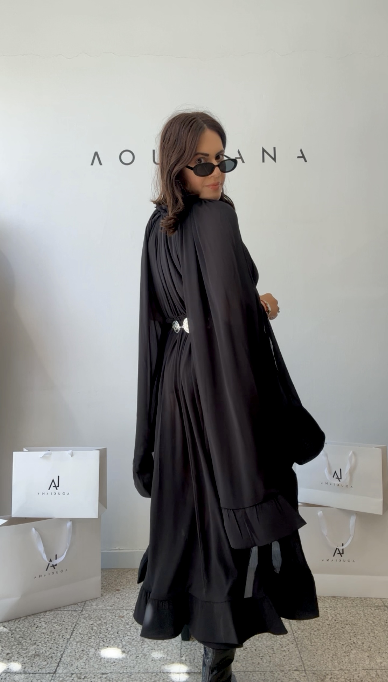 Midi Dress in Black