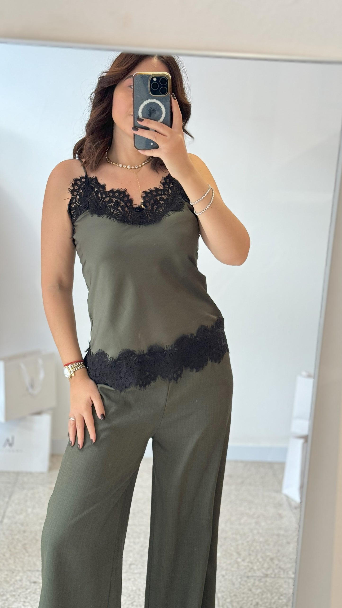 Lingerie in Khaki