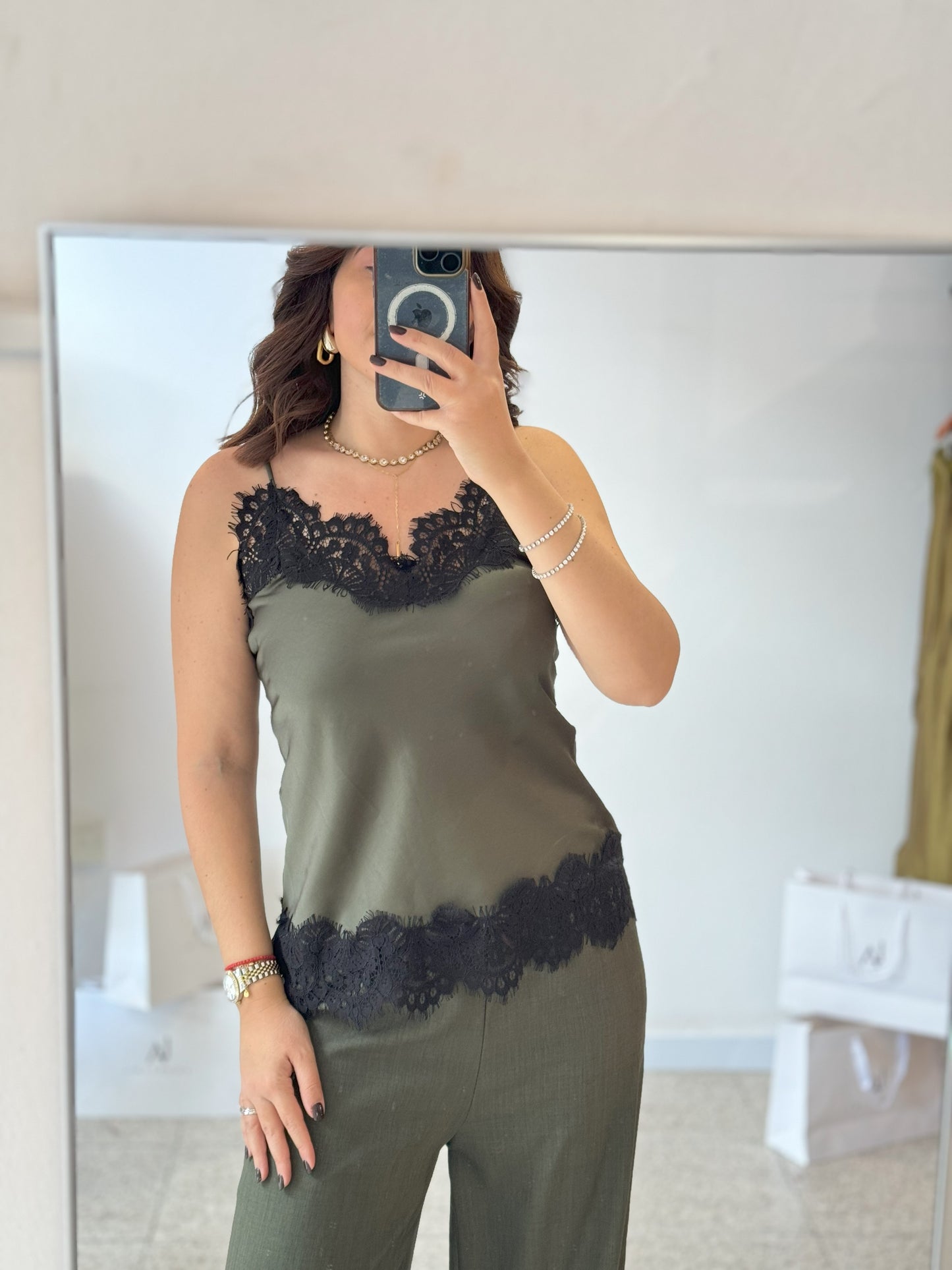 Lingerie in Khaki