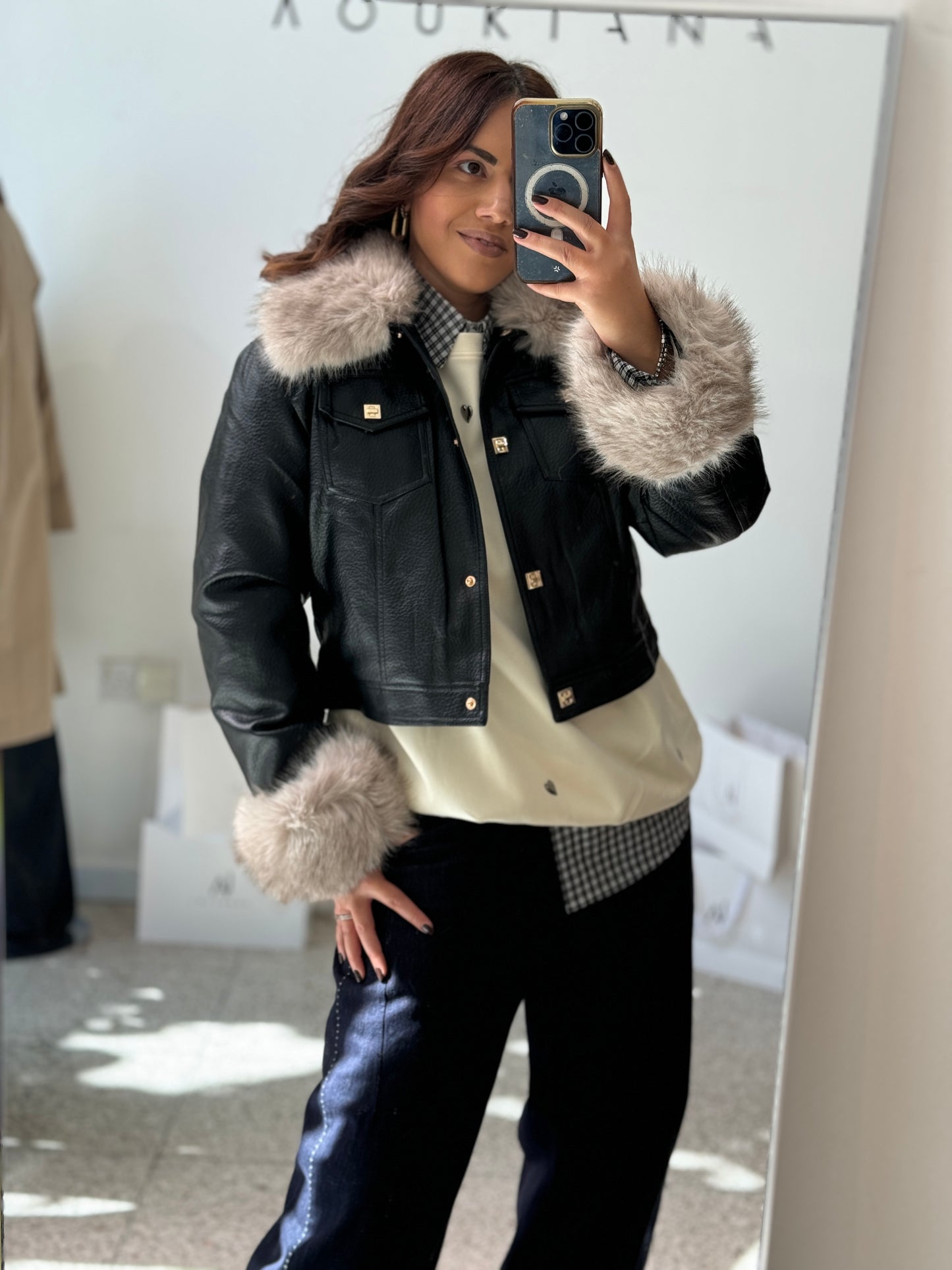 Leather Jacket in Black