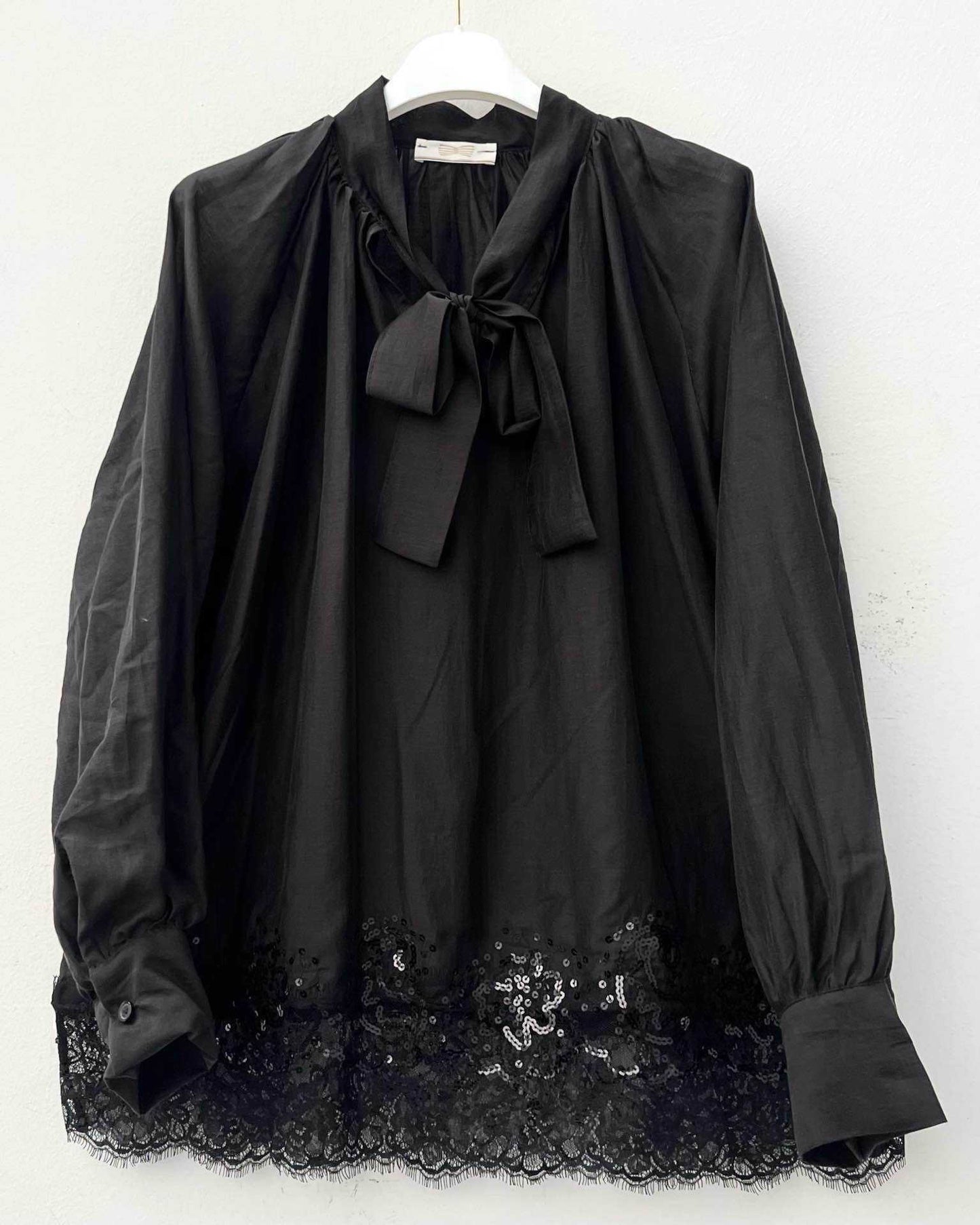 Top in Black with Sequin Details