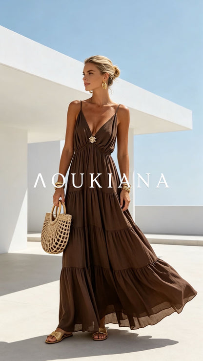 Maxi Dress in Brown