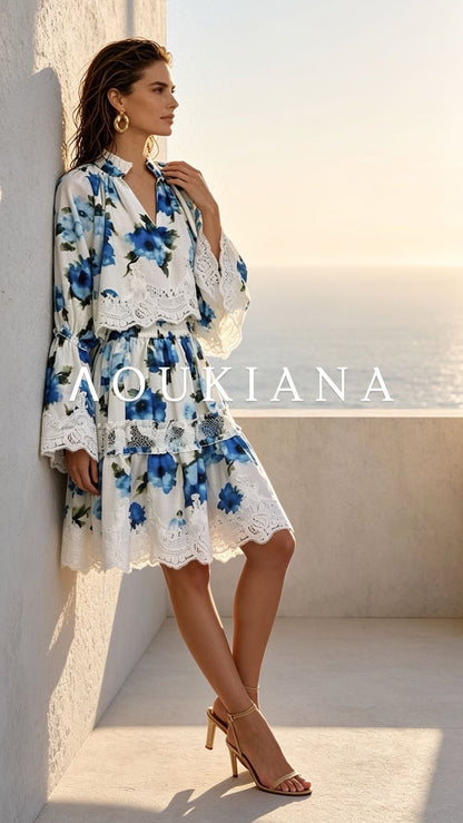 Floral Set in Blue & White