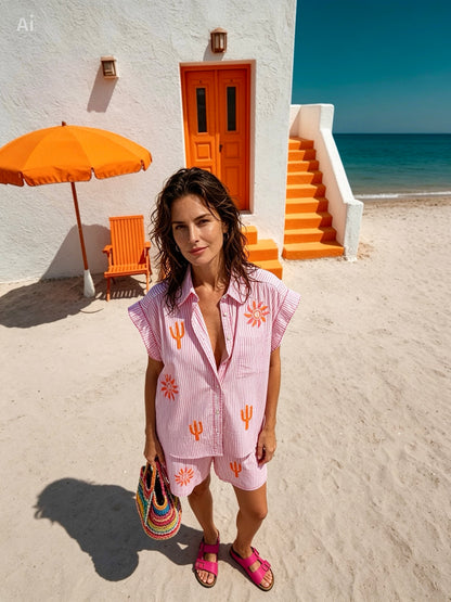 Summer Set in pink & White
