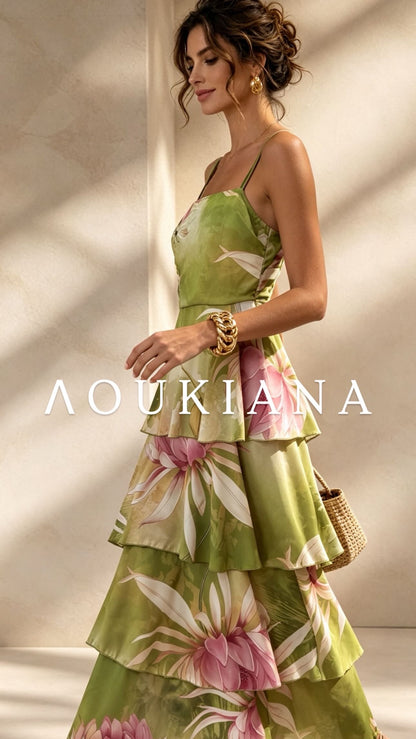 Floral Dress in Green