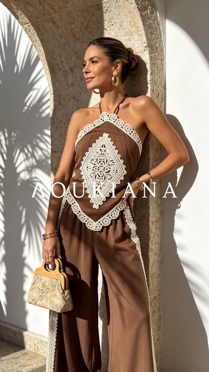 Crochet Set in Brown