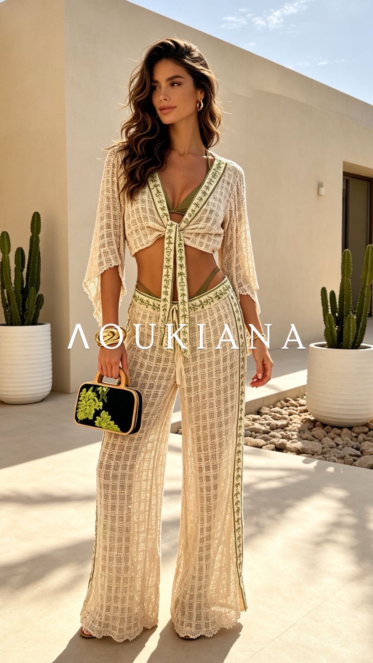Summer Set in Beige & Green