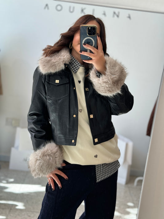 Leather Jacket in Black