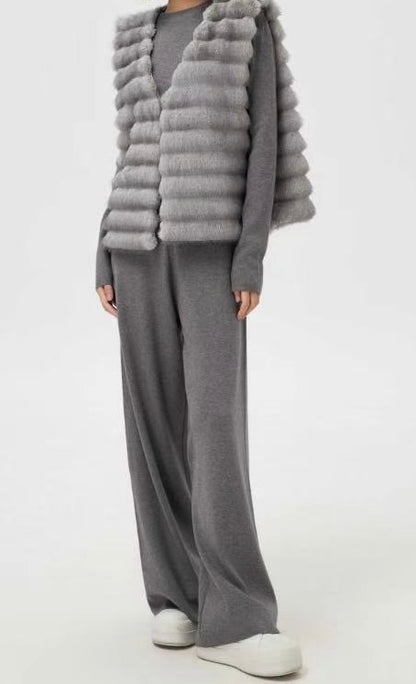 3-piece Vest Set in Grey