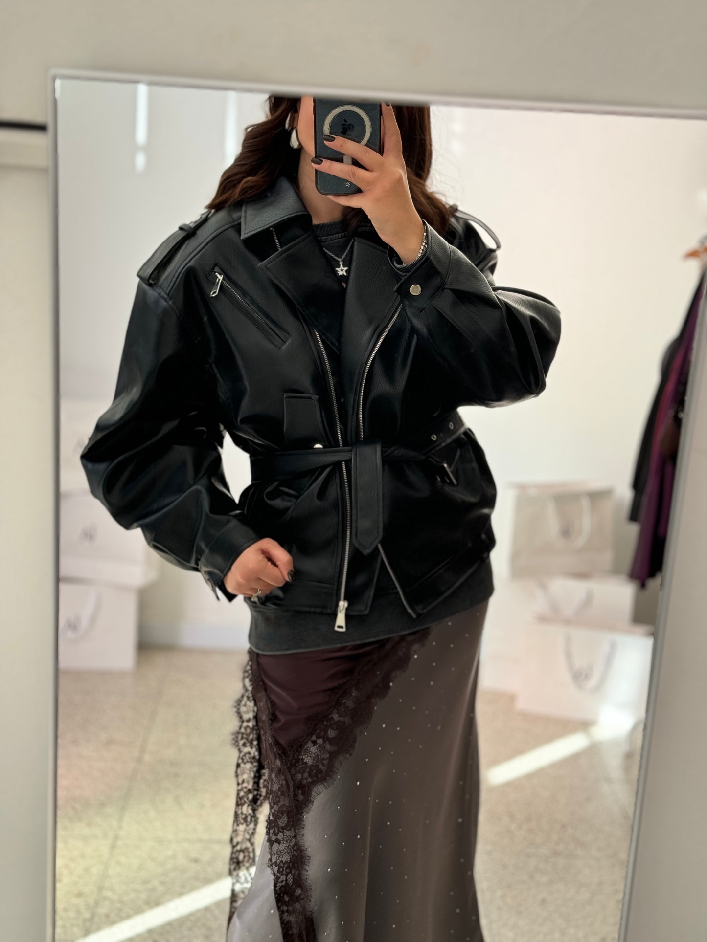 Leather Jacket in Black