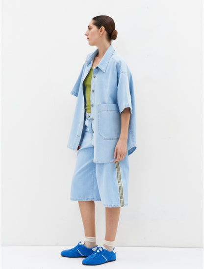 Denim Bermuda Shorts