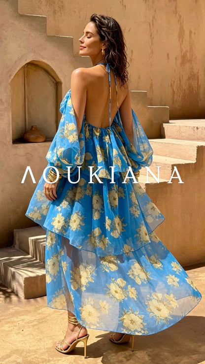 Floral Dress in Blue