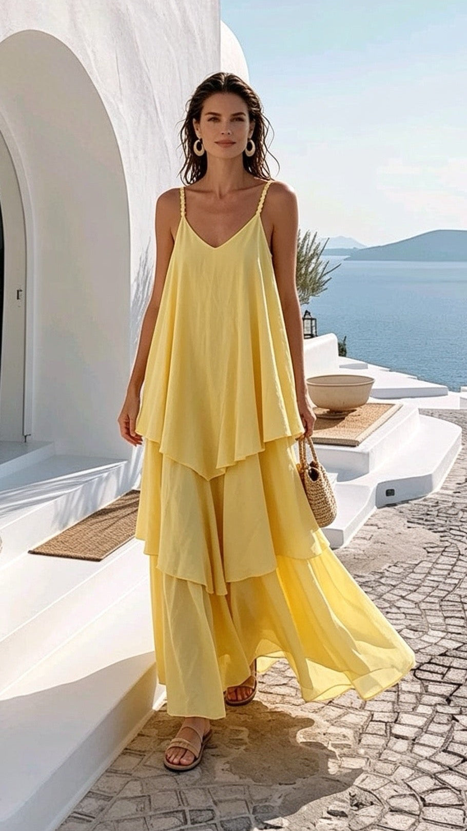 Airy Dress in Yellow