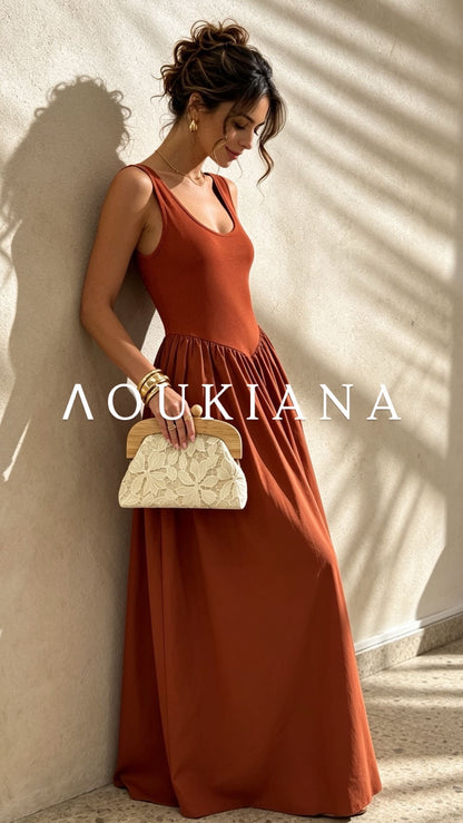 Maxi Dress in Rust