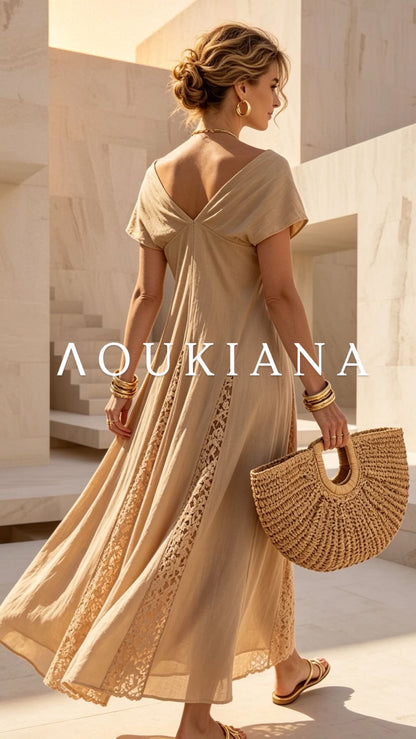 Maxi Dress in Beige