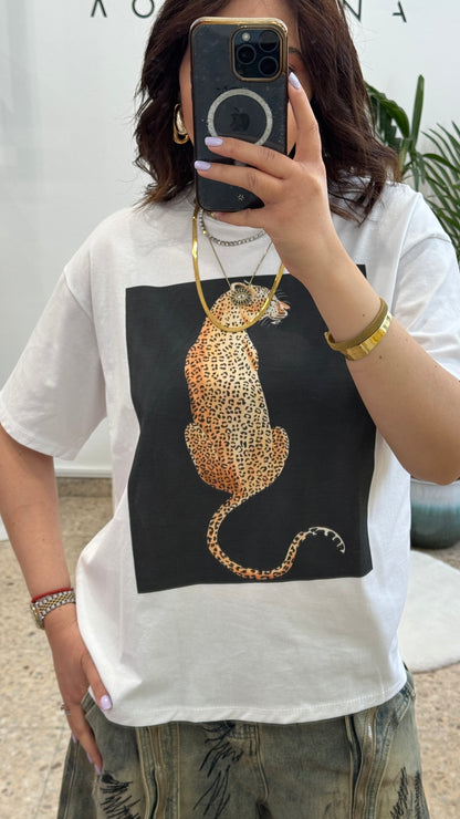 T-Shirt with Tiger Print