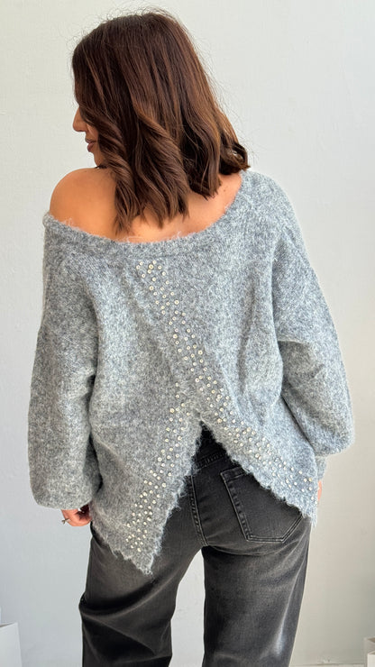 Jumper with Embellished Back