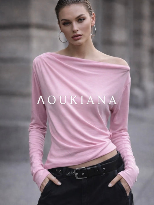 One-Shoulder Top in Pink
