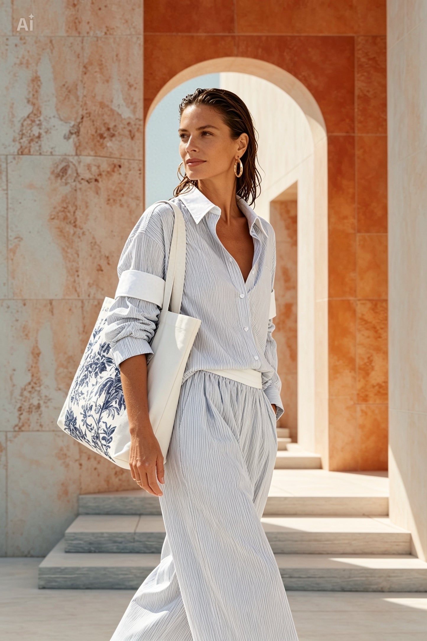 Relaxed Set in White