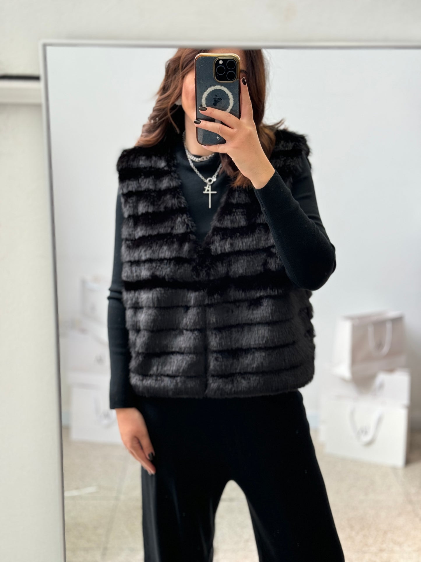 3-piece Vest Set in Black