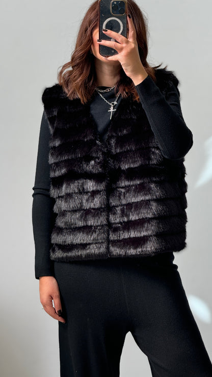 3-piece Vest Set in Black