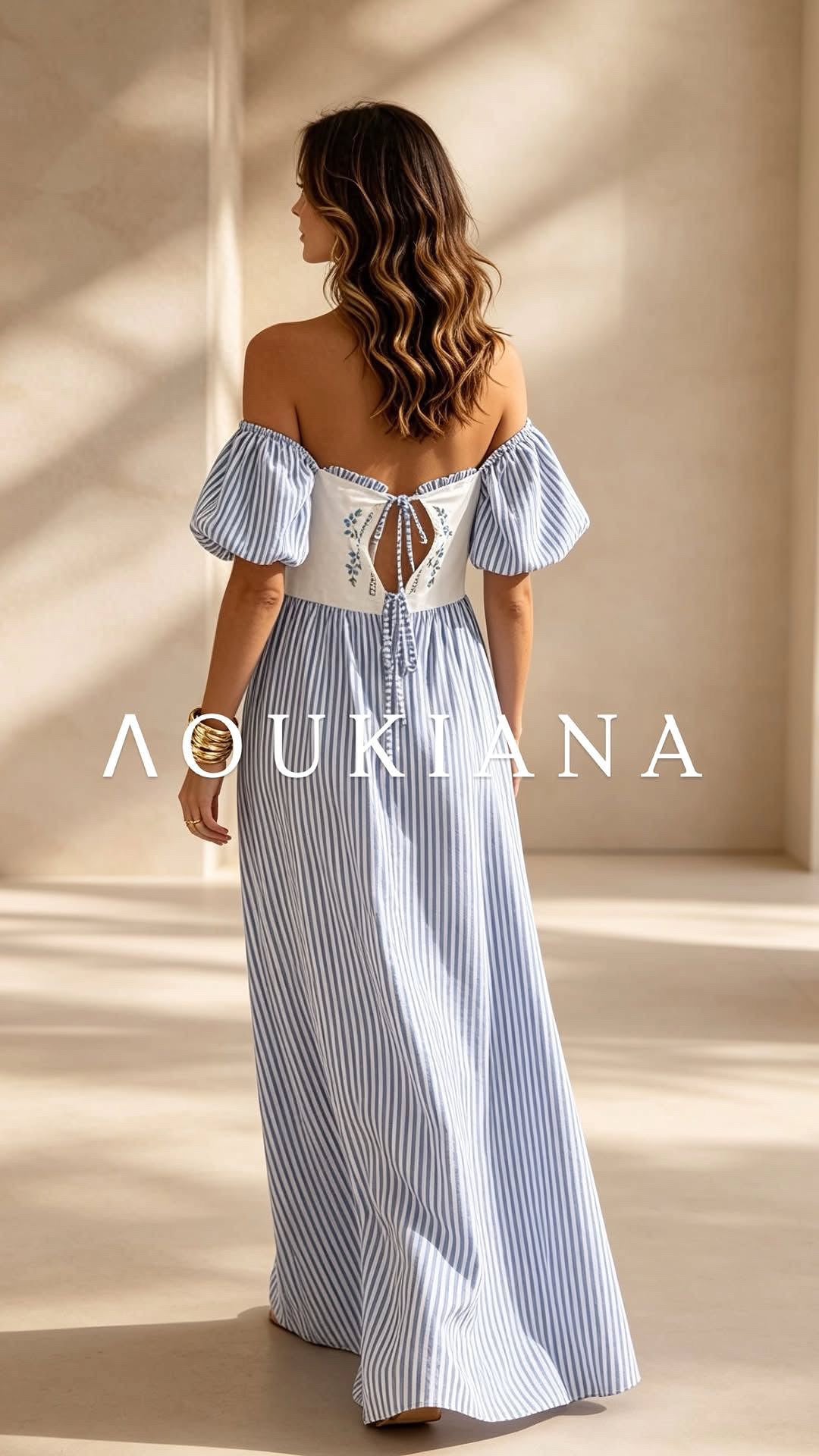 Striped Dress in Blue