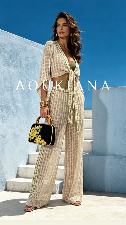Summer Set in Beige & Green