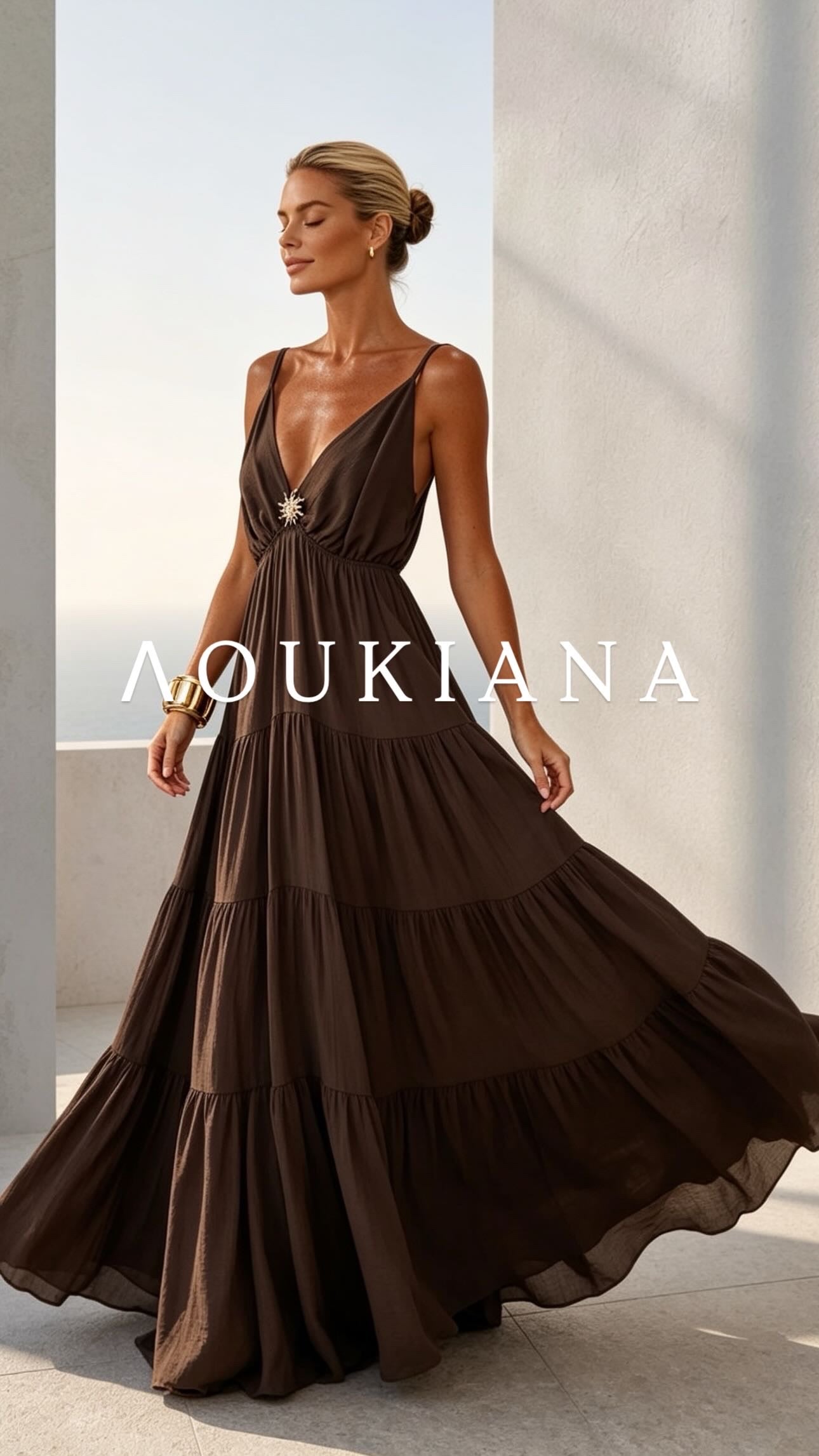 Maxi Dress in Brown
