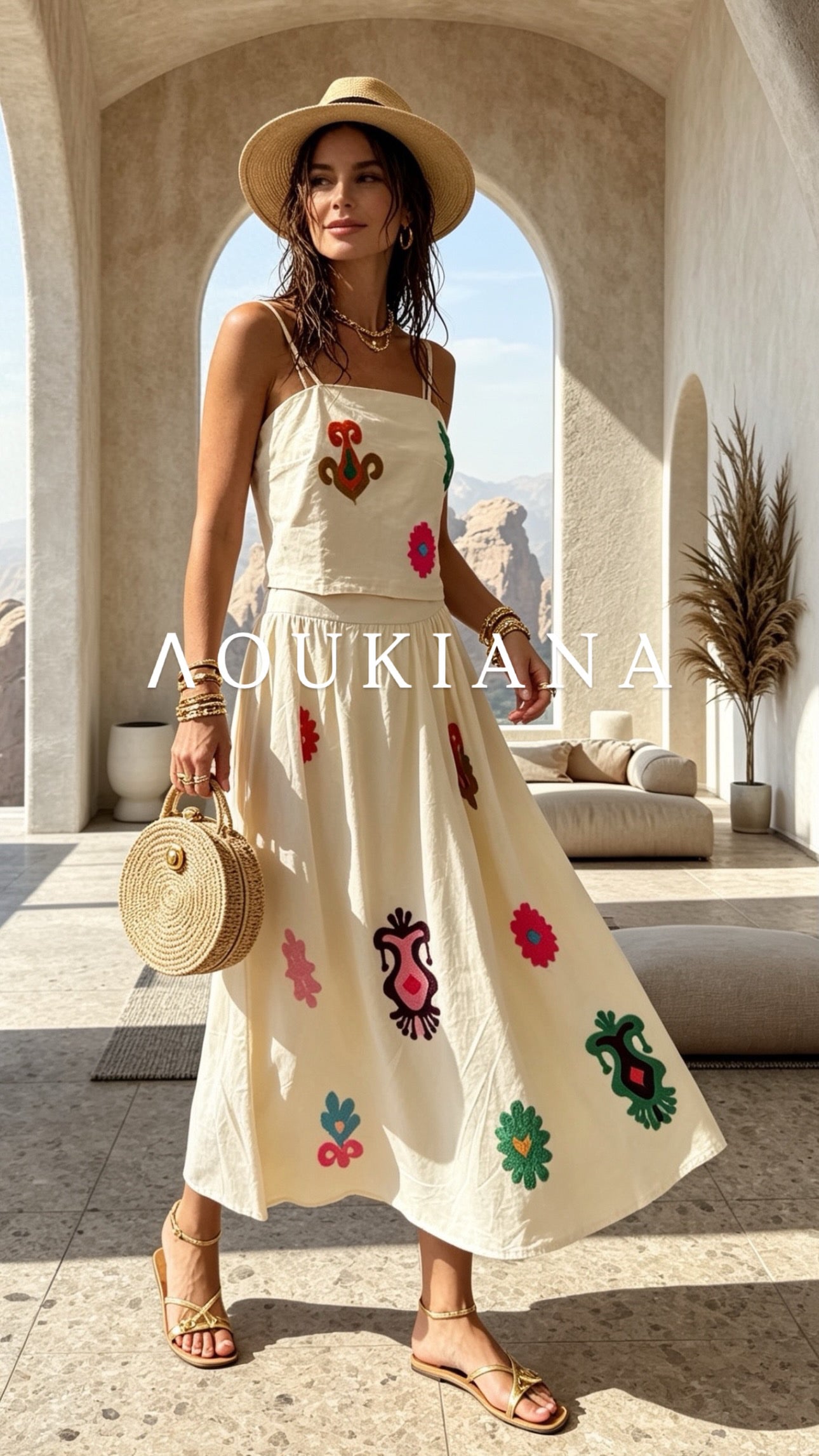 Skirt Set in White