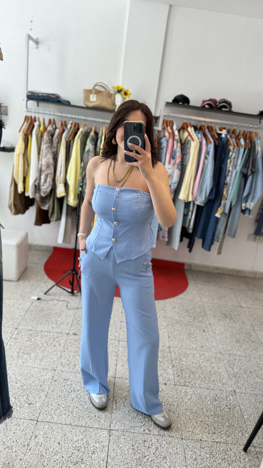Tailored Set in Blue