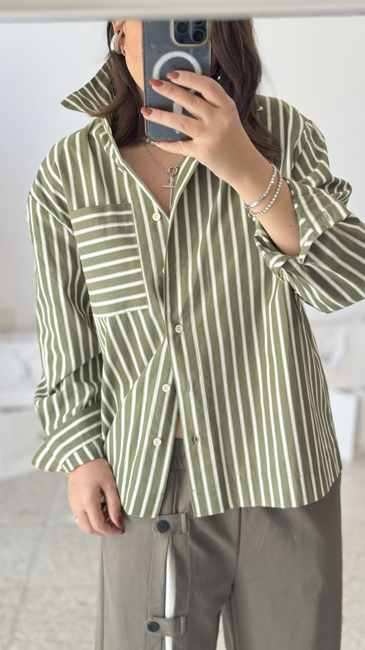 Striped Shirt in Green