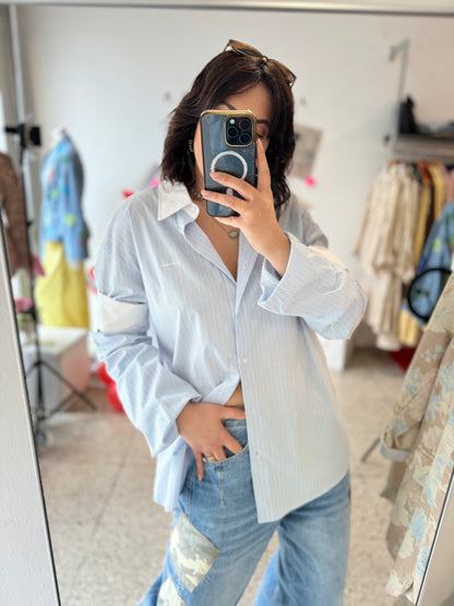 Striped Shirt in Light Blue