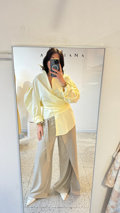 Wrap Shirt in Yellow