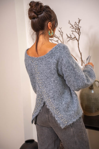 Jumper with Embellished Back
