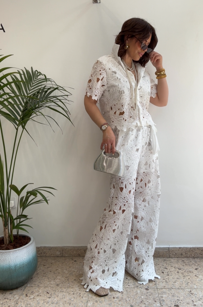 Lace Set in White