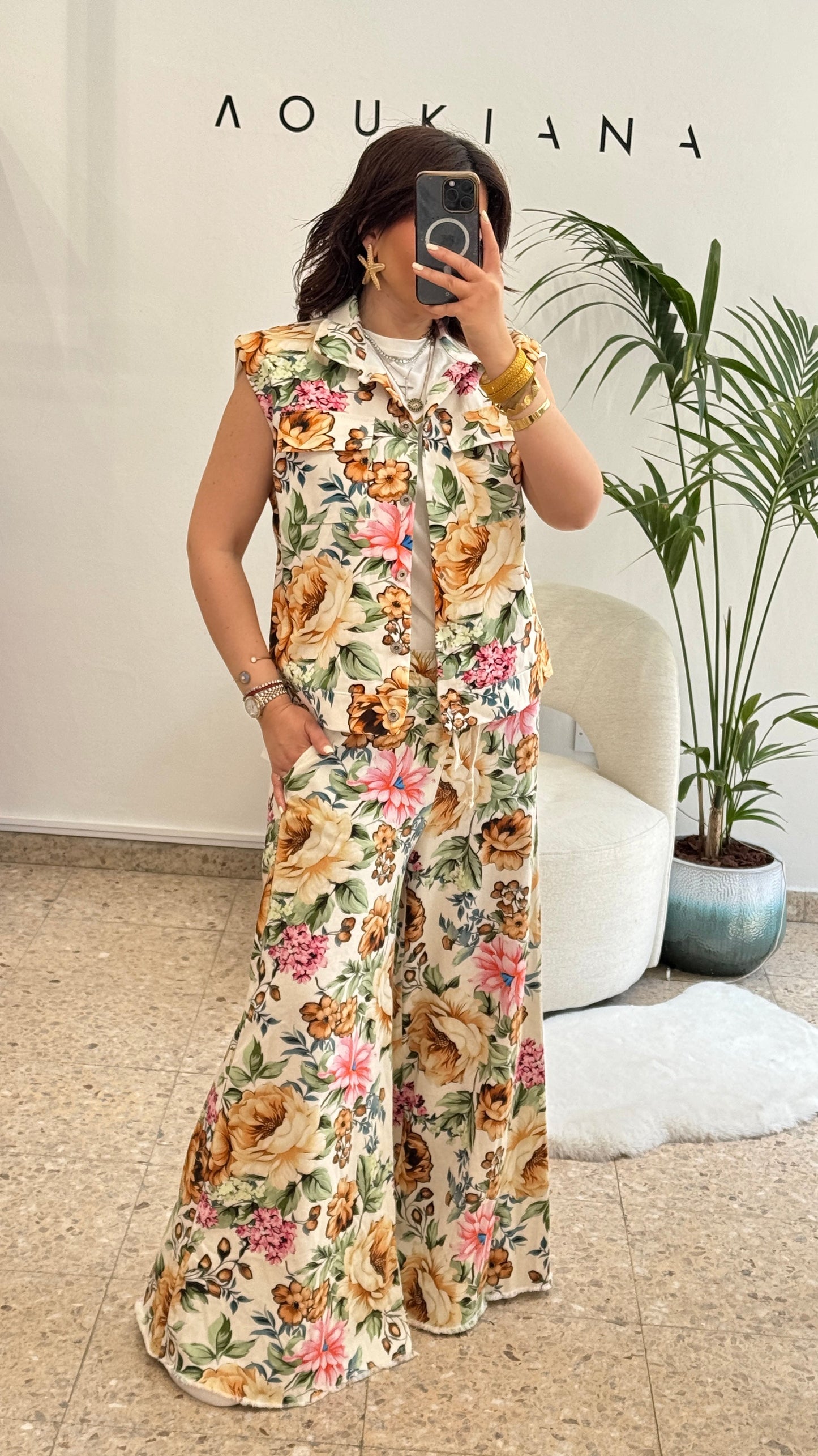 Floral Denim set