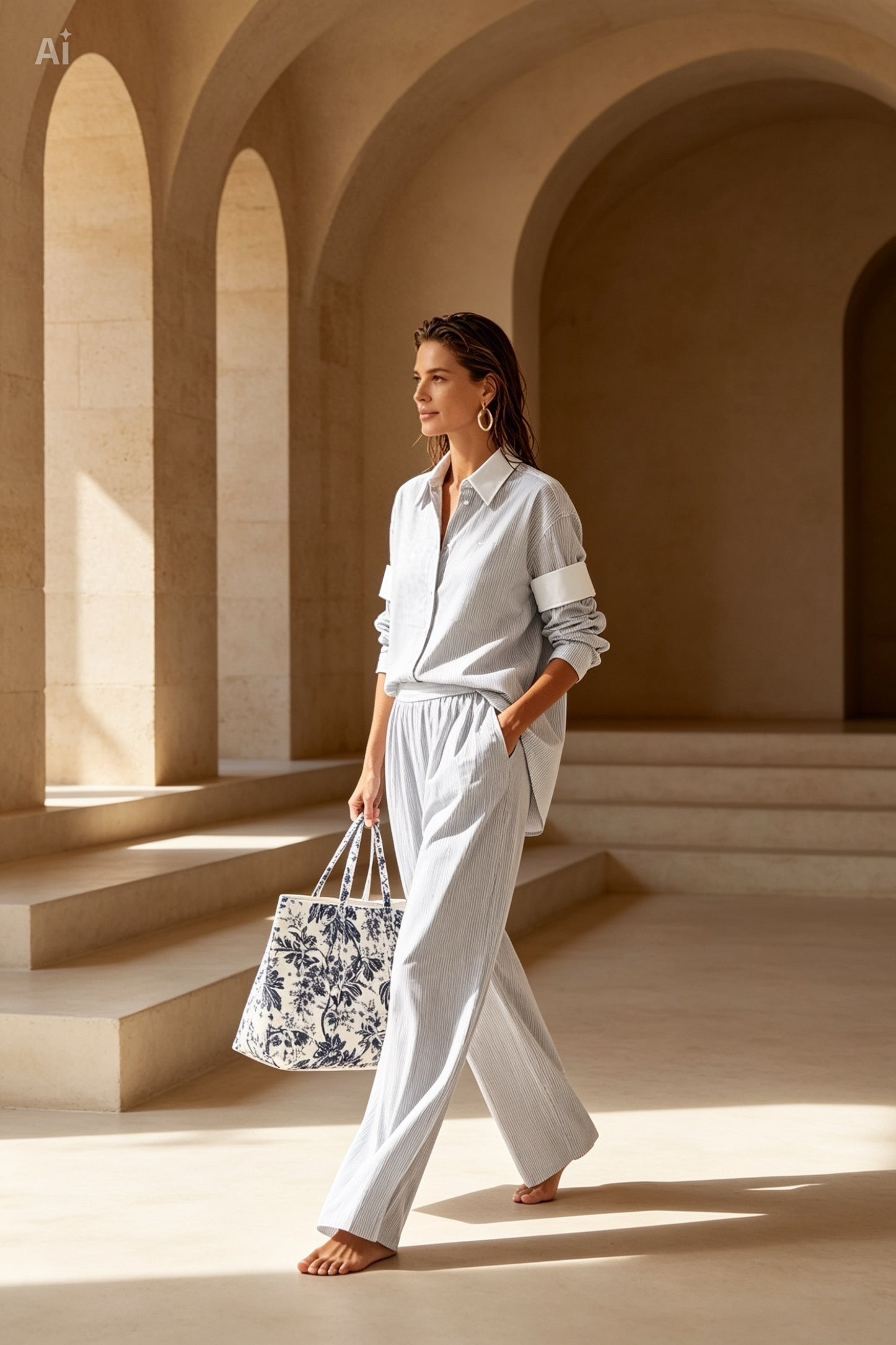 Relaxed Set in White