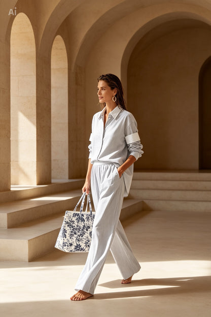 Relaxed Set in White